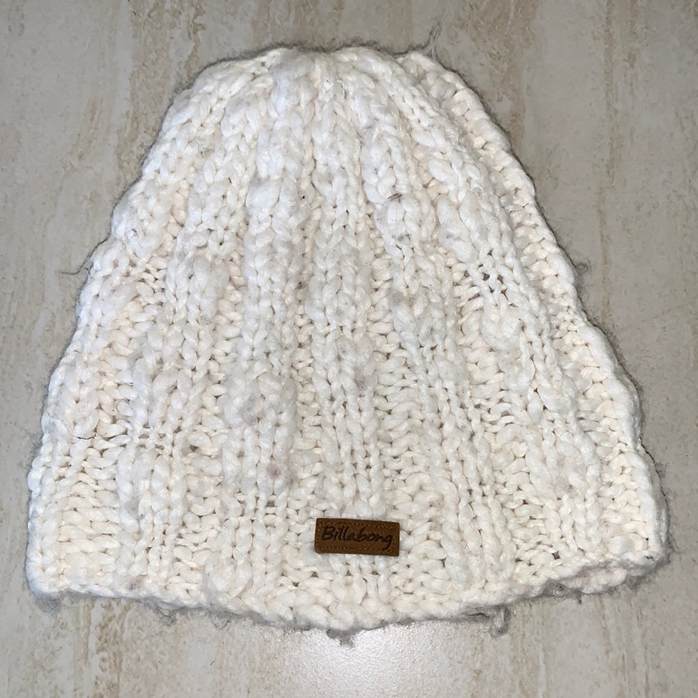 Billabong Cream Knit Hat